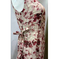 S MAX MARA WOMEN'S SMM ALIBI FLORAL MIDI DRESS IN TANGERINE SIZE US 9 NWT SAMPLE