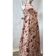 S MAX MARA WOMEN'S SMM ALIBI FLORAL MIDI DRESS IN TANGERINE SIZE US 9 NWT SAMPLE