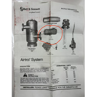 BELL & GOSSETT 112098 IN-LINE AIR SEPARATOR MODEL NUMBER 1AS-2
