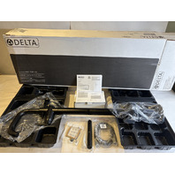 DELTA TRINSIC T4754-BLFL FLOOR MOUNT TUB FILLER & HAND SHOWER MATTE BLACK FAUCET