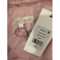 LOVE SHACK FANCY MARALEE SILK CHIFFON MAXI DRESS POTPOURRI PINK D3086-3311 SZ L