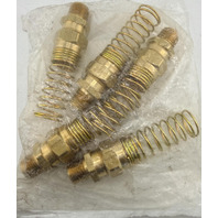 5 PACK IMPERIAL 90617 A/B RUBBER HOSE MALE CONNECTOR W/ SPRING GUARD 1/2" X 1/2"