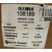 BELL & GOSSETT 106189 SERIES 100/B 1/12HP 115V BOOSTER CIRCULATOR PUMP
