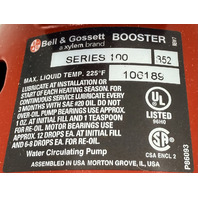 BELL & GOSSETT 106189 SERIES 100/B 1/12HP 115V BOOSTER CIRCULATOR PUMP