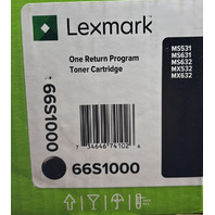 LEXMARK GENUINE 66S1000 ONE TONER CARTRIDGE UNISON TONER