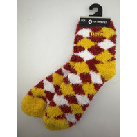 LOT OF 3 FORBAREFEET APPAREL 109 DIAMOND USC TROJANS FUZZY SOCKS OSFM