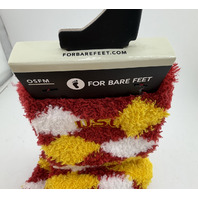 LOT OF 3 FORBAREFEET APPAREL 109 DIAMOND USC TROJANS FUZZY SOCKS OSFM