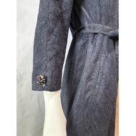 S MAX MARA WOMEN'S SMM AMBRA COTTON DETAIL DENIM DRESS WITH BELT SAMPLE SZ 8