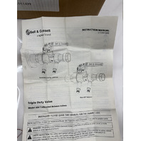 BELL & GOSSETT 132201 MODEL #DV CALIBRATED BALANCE VALVE TRIPLE DUTY VALVE