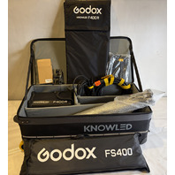 GODOX KNOWLED F400R RGB FLEXIBLE LED LIGHT MAT 2'X4' KIT BRAND NEW