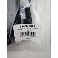 FOX RACING MEN'S RANGER GLOVE GEL SHORT SZ LARGE BLACK 33608-001-L