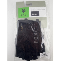 FOX RACING MEN'S RANGER GLOVE GEL SHORT SZ LARGE BLACK 33608-001-L