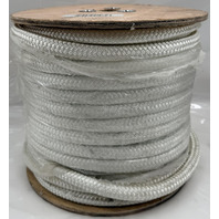 ROPE KING SBN-12300 1/2 INCH X 300 FEET WHITE SOLID BRAIDED NYLON ROPE