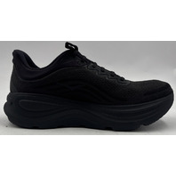 HOKA BONDI 9 1162011 BBLC MENS SIZE 12 12D BLACK/BLACK MESH CUSHIONED 46 2/3