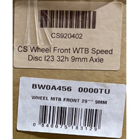 SHIMANO DEORE HB-M525A VIA WTB DISC 29 9MM I23 FRONT WHEEL FELT MTB EDICT NINE 60