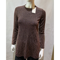 JOHNNY WAS WOMEN'S JENNA METALLIC TUNIC TOP BRONZE L20825 SIZE X-LARGE XL