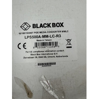 BLACK BOX LPS500A-MM-LC-R3 10/100/1000BT POE MEDIUM CONVERTER MMLC