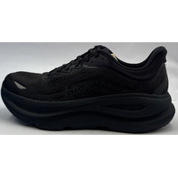 HOKA BONDI 9 1162011 BBLC MENS SIZE 8.5D BLACK/BLACK MESH CUSHIONED 42