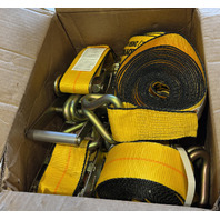 LOT OF 3 KINEDYNE 552736GRA YELLOW CARGO STRAPS WLL 5400 LBS./2450 KGS.