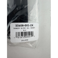 FOX RACING MEN'S RANGER GLOVE GEL SHORT SZ 2X LARGE BLACK 33608-001-2XL