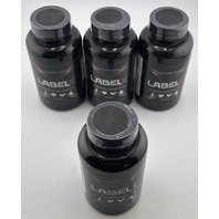 LOT OF 4 LABELX ADVANCED MUSCLE BUILDING SUPPORT W/ 60 CAPSULES EACH EXP 03/27