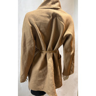 MAX MARA WOMEN'S CAMEL CARDIGAN COAT W BELT MXMABILITA SAMPLE SIZE 8 NWT