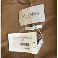 MAX MARA WOMEN'S CAMEL CARDIGAN COAT W BELT MXMABILITA SAMPLE SIZE 8 NWT