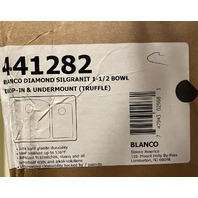 BLANCO DIAMOND SILGRANIT 441282 DROPIN UNDERMOUNT KITCHEN SINK TRUFFLE 33x22x9.5