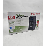 CYBERPOWER EC650LCD EC SERIES BATTERY BACKUP W/SURGE PROTECTION