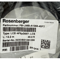 ROSENBERGER FB-L98B-A1088-40FT 12.2M FIBER JUMPER CABLE LCS-4F9UG657