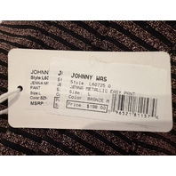 JOHNNY WAS WOMEN'S JENNA METALLIC PANTS COLOR BRONZE 60725 SIZE LARGE L
