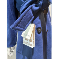 MAX MARA WOMEN'S MADAME 101801 ICON COAT IN ULTRAMARINE SAMPLE SIZE 8