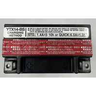 YUASA YTX14-BS POWERSPORTS AGM BATTERY (5YUAYT124) WITH WATER FILL
