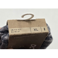 ON CLOUD EXPLORER MERINO MENS HIKING SOCKS BLACK/GLACIER XL CREW CUT