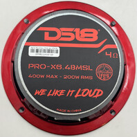 DS18 PRO-X6.4BMSL 6.5 INCH SPEAKER 1.5"VC GLOSSY RED/BLACK