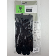 FOX RACING WOMENS RANGER GLOVE GEL SZ LARGE L BLACK 33611-001-L