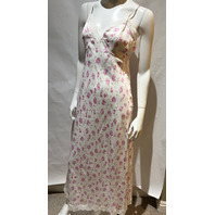LOVE SHACK FANCY MANUELA HEIRLOOM PRINT SLIP DRESS STERLING DUSK D2171-3306 SZ M