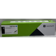 GENUINE LEXMARK 24B7602 ONE CYAN RETURN PROGRAM TONER CARTRIDGE