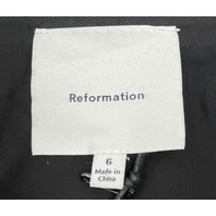 REFORMATION JUNE LOW RISE BLACK SHORTS SIZE 6 1314815BLK006