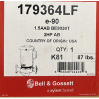 BELL & GOSSETT E-90 179364LF 1.5AAB BE9030T 2HP AB HYDRONIC CIRCULATING PUMP