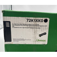 LEXMARK UNISON TONER 72K1XK0 BLACK EXTRA HIGH YIELD RETURN TONER CARTRIDGE 