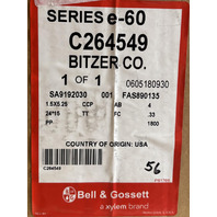 BELL & GOSSETT SERIES E-60 1.5 x 5.25 AB 4 FC 1/3 INLINE  HVAC PLUMBING PUMP