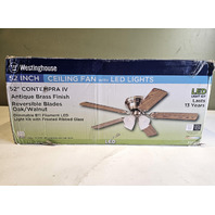 WESTINGHOUSE 72322 CONTEMPRA IV BRASS LED INDOOR CEILING FAN 52"