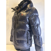 POLO RALPH LAUREN M CLASSICS LOGO EMBROIDERED QUILTED DOWN JACKET W HOOD SZ M