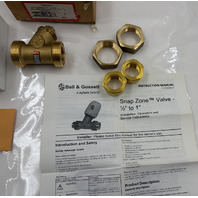 BELL & GOSSETT 109507 3/4" FEMALE NPT ZONE VALVE W/4 WIRE END SWITCHACTUATOR J51