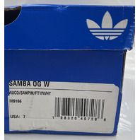 ADIDAS SAMBA OG IH9166 BROWN AND PINK SIZE 7 WOMENS AURORA COFEE SANDY PINK