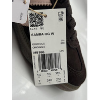ADIDAS SAMBA OG IH9166 BROWN AND PINK SIZE 7 WOMENS AURORA COFEE SANDY PINK