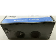 LOT OF 6 CENTAUR 0278-8464 WI TGB75/5 2 GANG WEATHERPROOF BOX 5 HOLE 3/4" GRAY