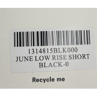 REFORMATION JUNE LOW RISE BLACK SHORTS SIZE 0 1314815BLK000