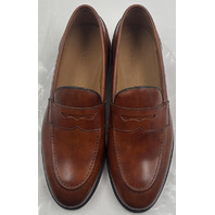 ALLEN EDMONDS RANDOLPH 2.0 CHILI MSM 9D LEATHER MENS BROWN LOAFERS